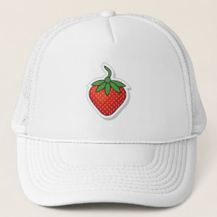 Red Sweet Strawberry Trucker Hat