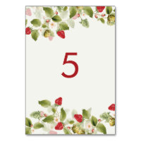 Red Sweet Wild Strawberry Flowers Wedding