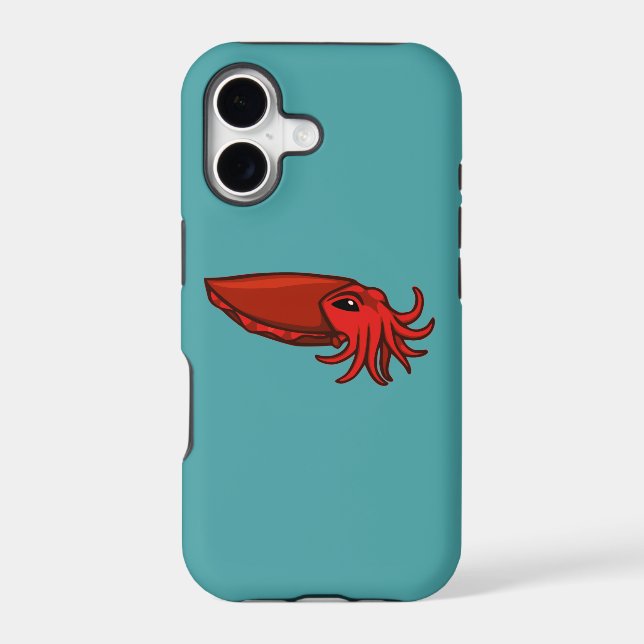 Red Swimming Cuttlefish (Back)