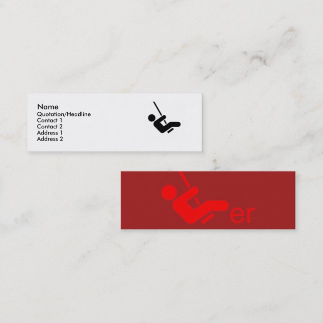 Red Swinger Calling Card (Front/Back)