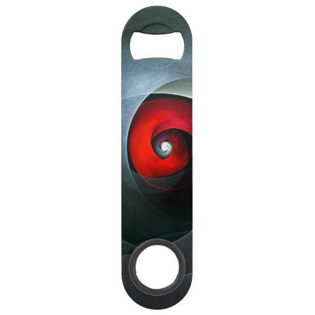 Red Swirl Artistic Modern Abstract Art Pattern #19 (Front)