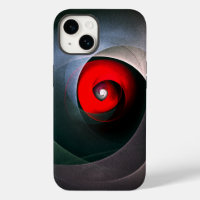 Red Swirl Artistic Modern Abstract Art Pattern #19