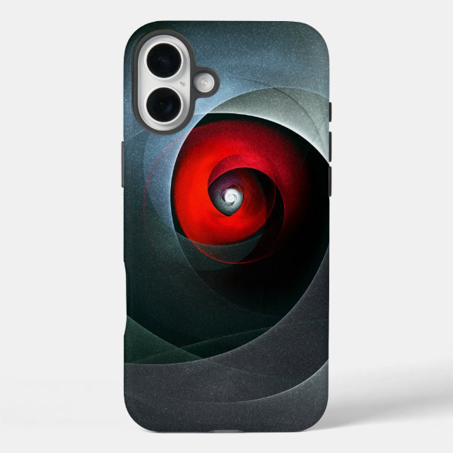 Red Swirl Artistic Modern Abstract Art Pattern #19 Case-Mate iPhone Case (Back)