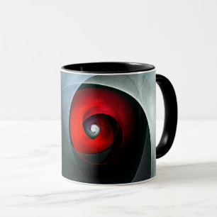 Red Swirl Artistic Modern Abstract Art Pattern #19 Mug