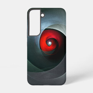 Red Swirl Artistic Modern Abstract Art Pattern #19 Samsung Galaxy Case