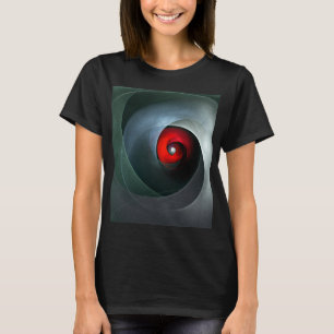 Red Swirl Artistic Modern Abstract Art Pattern #19 T-Shirt