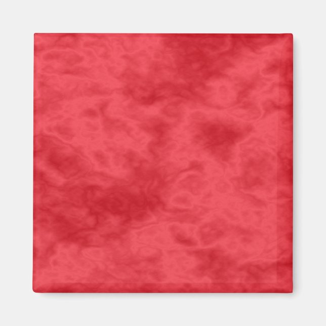 Red Swirl Magnet - Square (Front)