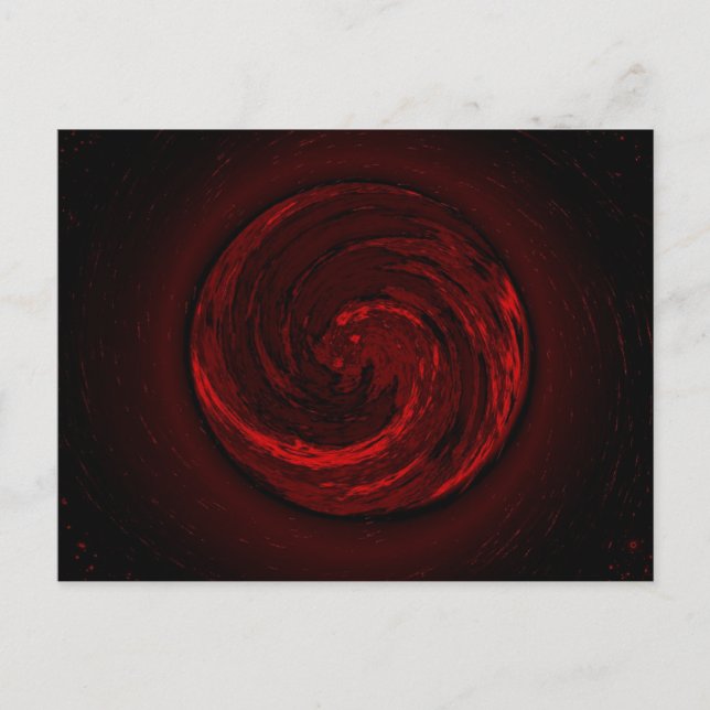 Red Swirl Postcard (Front)