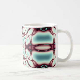 Red Swirls Abstract Art Coffee Mug