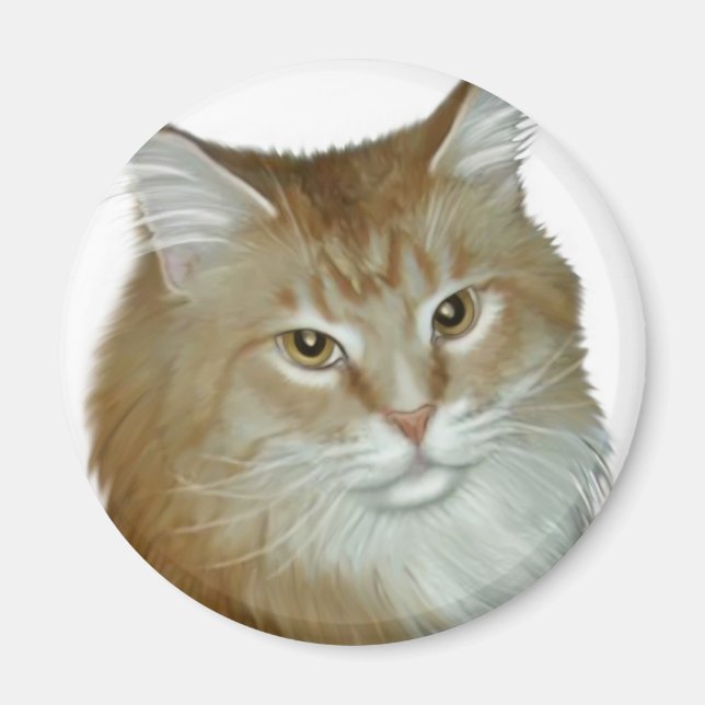 Red Tabby Maine Coon Magnet (Front)