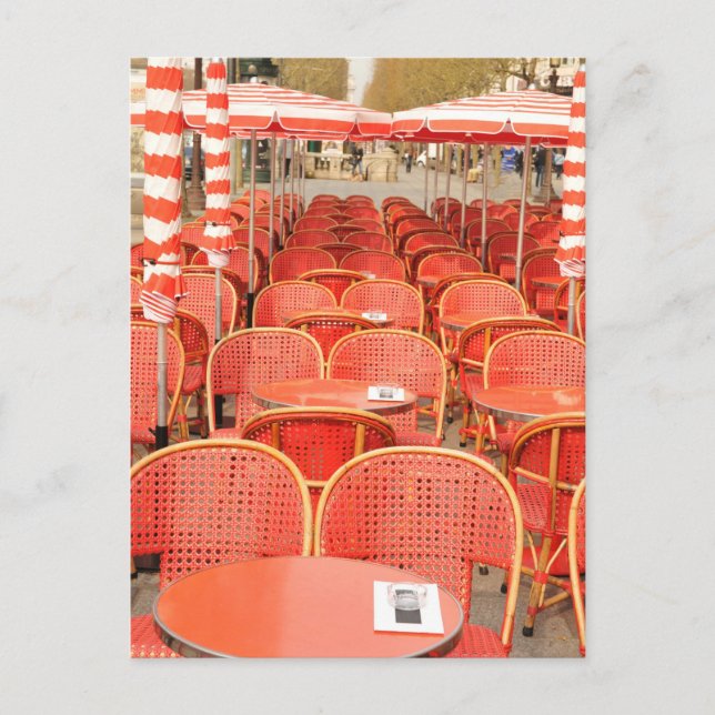 Red tables design postcard (Front)