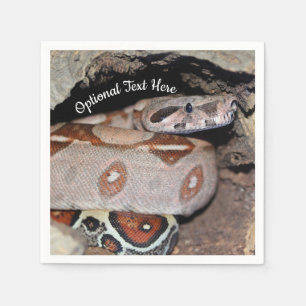 Red Tail Boa Constrictor Napkin
