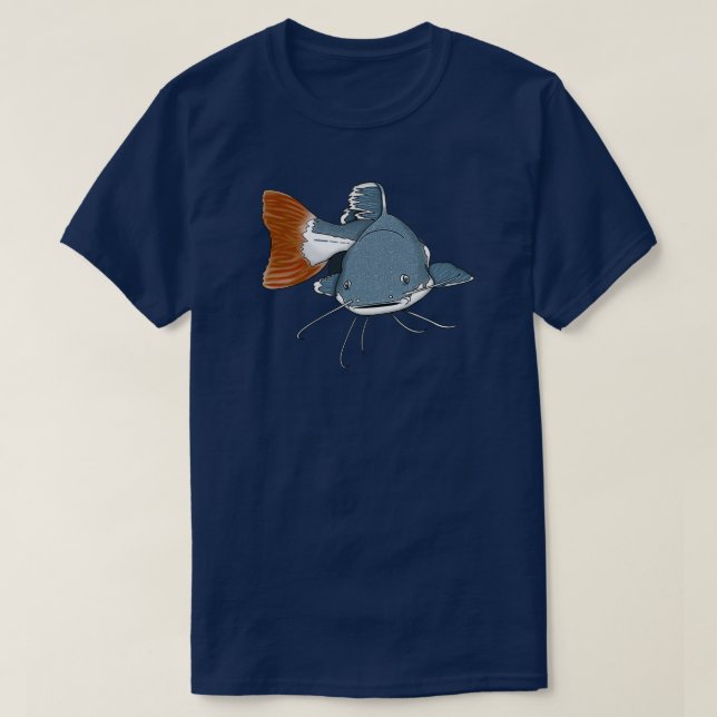 Red Tail Catfish T-Shirt (Design Front)