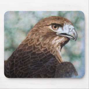 Red-tail Hawk airbrush Mouse Mat