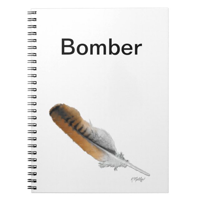 Red-tail Hawk feather Notebook (Front)