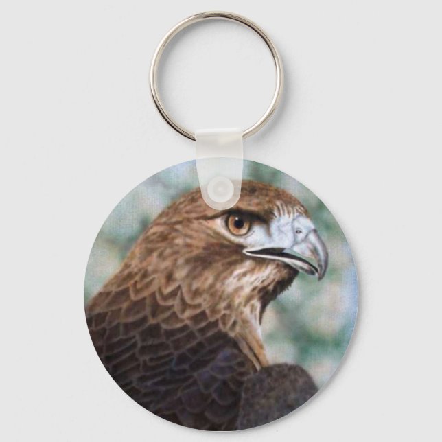 Red-tail Hawk Keychain (Front)