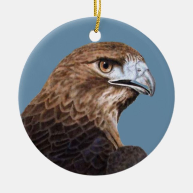 Red-tail Hawk ornament (Front)