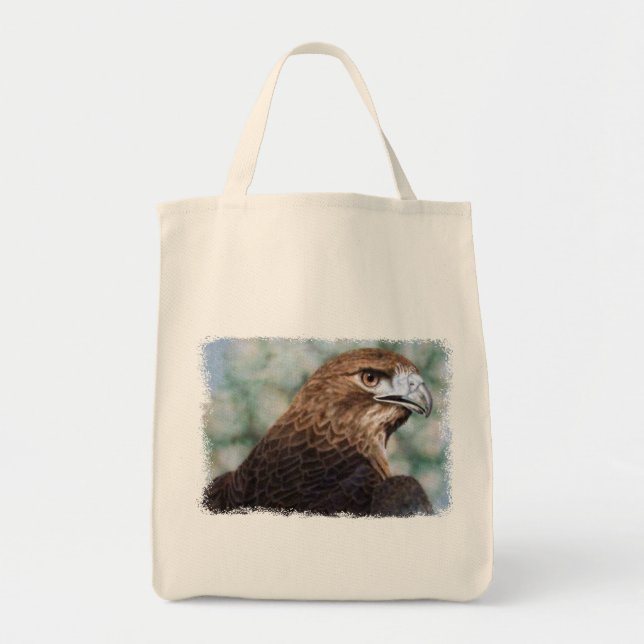 Red-tail Hawk tote Bag (Front)