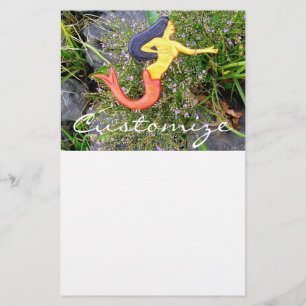 red-tail sirena mermaid stationery
