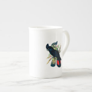 Red tailed, Black (Banksian) Cockatoos. Bone China Mug