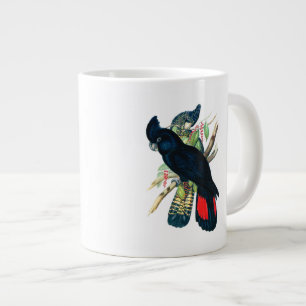 Red tailed, Black (Banksian) Cockatoos. Large Coffee Mug