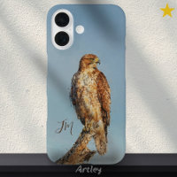 Red-Tailed Hawk Bird Painting Custom Name