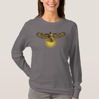 Red Tailed Hawk Flying Into the Sun T-Shirt