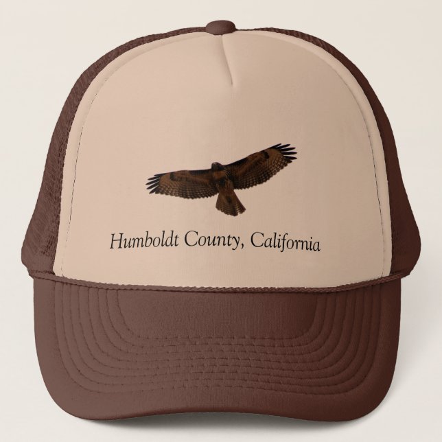 Red-tailed Hawk in flight, Humboldt County, CA Trucker Hat (Front)