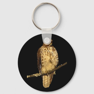 Red Tailed Hawk Key Ring
