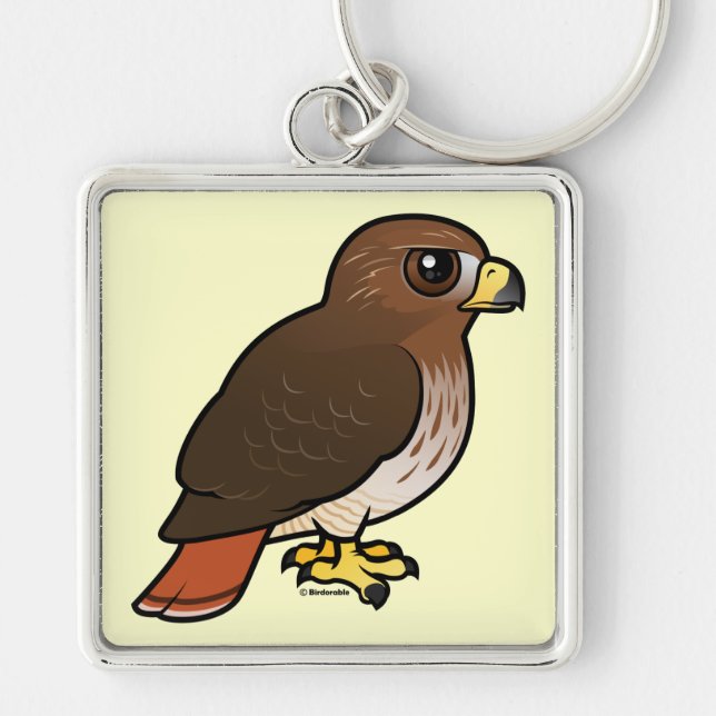 Red-tailed Hawk Key Ring (Front)