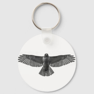 Red-tailed Hawk Key Ring