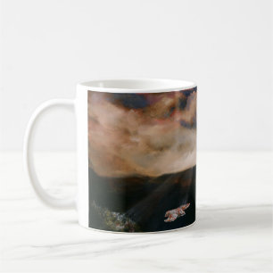 Red-tailed Hawk over the mesas coffee mug