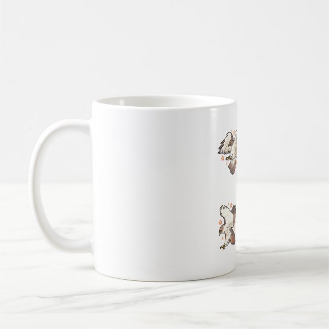 Red tailed Hawk pack Coffee Mug (Left)