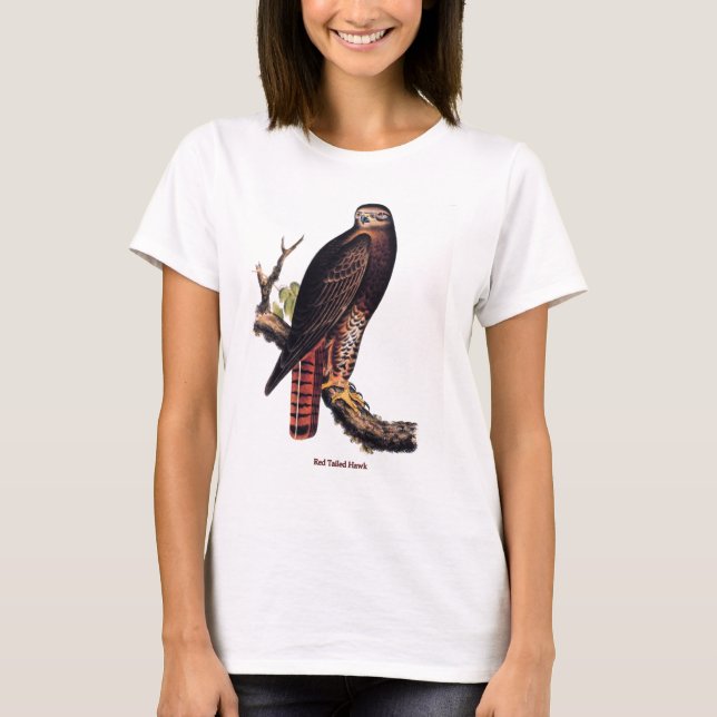 Red Tailed Hawk (titled) T-Shirt (Front)