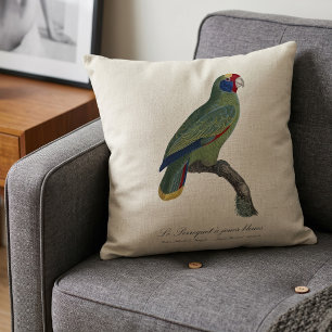 Red-Tailed Parrot Amazon, Amazona Brasiliensis Cushion