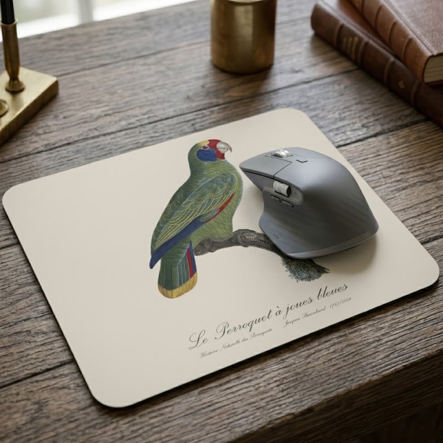 Red-Tailed Parrot Amazon, Amazona Brasiliensis Mouse Mat (Red-Tailed Parrot Amazon, Amazona Brasiliensis. Mouse Pad)