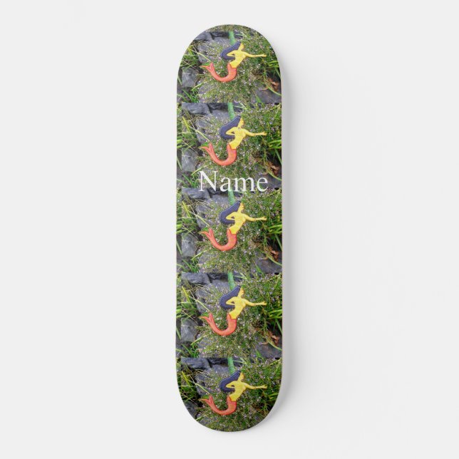 red-tailed sirena mermaid Thunder_Cove Skateboard (Front)