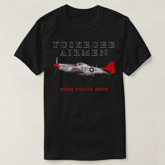 Red Tails P51  T-Shirt (Design Front)