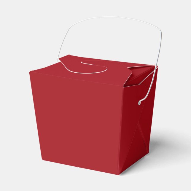 Red Takeout Favour Box (Front Side)