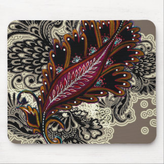 Red Tapestry Mouse Mat