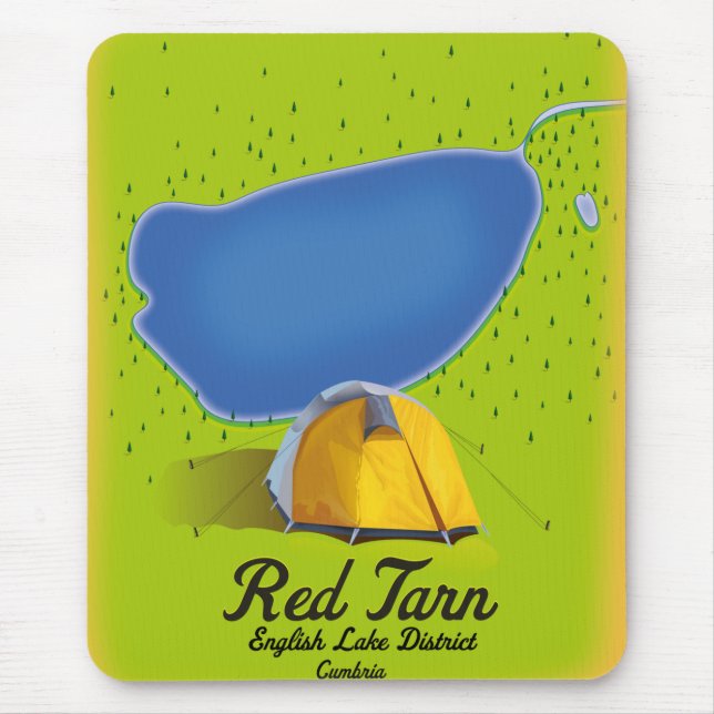 Red Tarn English Lake District map Mouse Mat (Front)