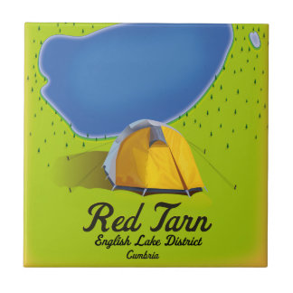 Red Tarn English Lake District map Tile