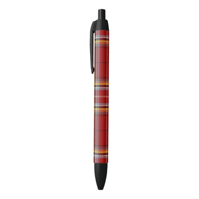  Red Tartan     Black Ink Pen (Top (Vertical))