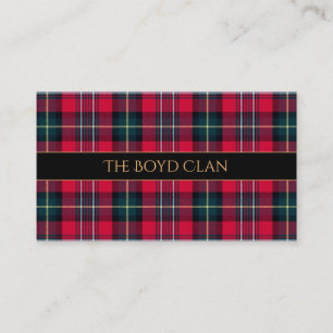 Red Tartan Business Card