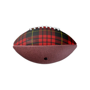 Red Tartan Mini Football American Football