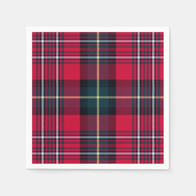 Red Tartan Napkin (Front)
