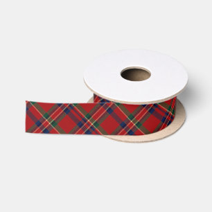 Red Tartan Pattern Plaid Satin Ribbon