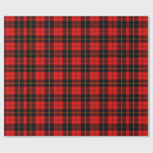 Red Tartan Plaid Gift Wrapping Paper