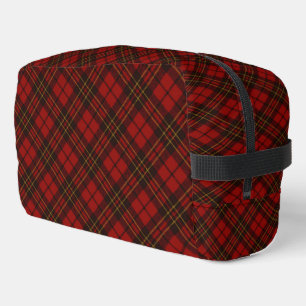 Red tartan plaid winter elegant Toiletry Bag