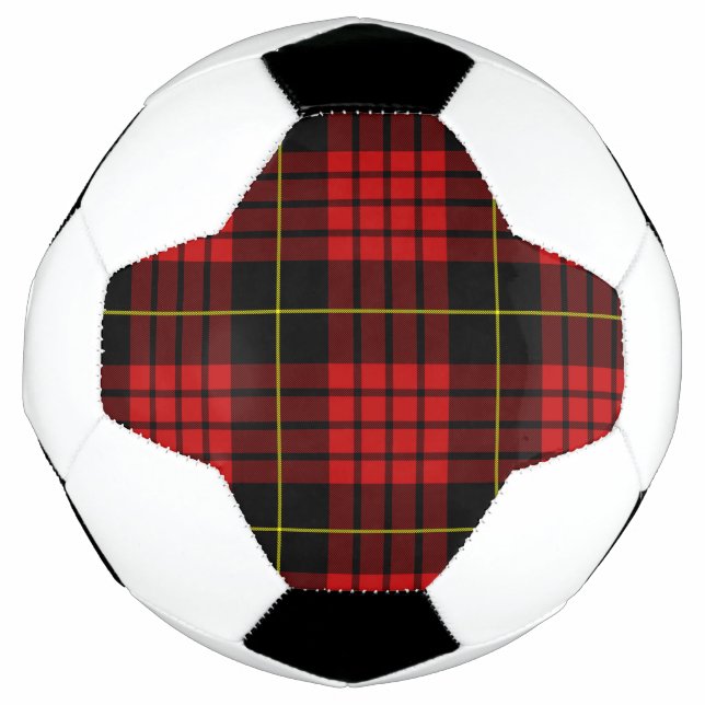 Red Tartan Soccer Ball (Front)